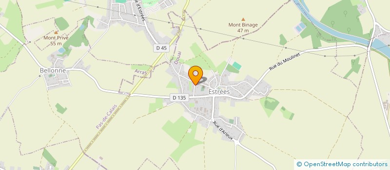 localisation de l'entreprise TW  ESTREES