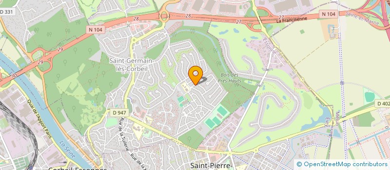 localisation de l'entreprise TW INDUSTRIES GRAPHIQUES à SAINT-GERMAIN-LES-CORBEIL