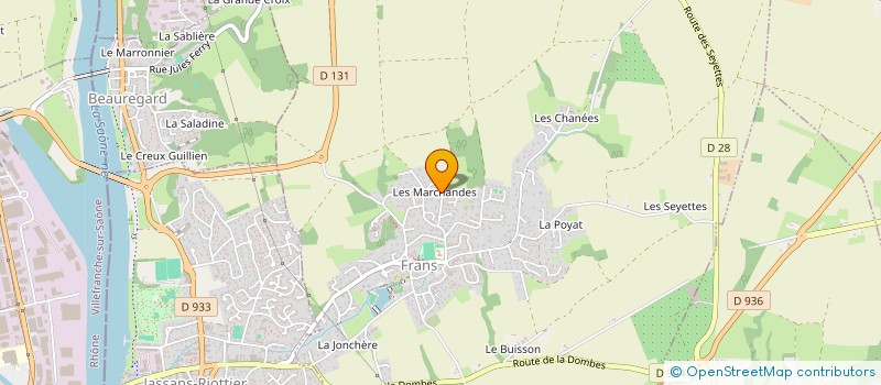 localisation de l'entreprise TW NEGOCE à FRANS