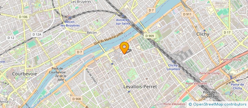 localisation de l'entreprise TWAINS à LEVALLOIS-PERRET