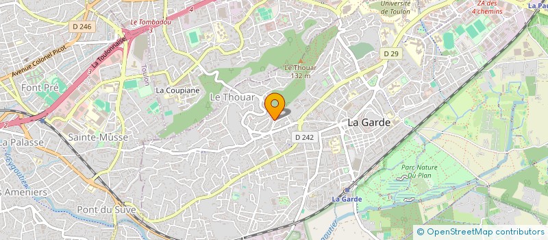 localisation de l'entreprise TWAMEVA-ASSOCIATION BIEN-ETRE ET MOUVEMENT à LA GARDE