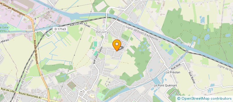 localisation de l'entreprise TWB AMENAGEMENTS  BEUVRY