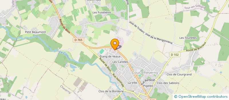 localisation de l'entreprise TWELVE à COUR-CHEVERNY