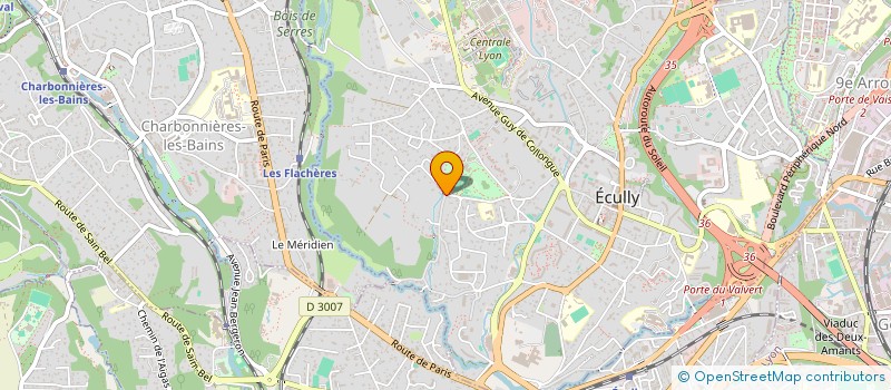 localisation de l'entreprise TWENTY EIGHT CALYPSO  ECULLY