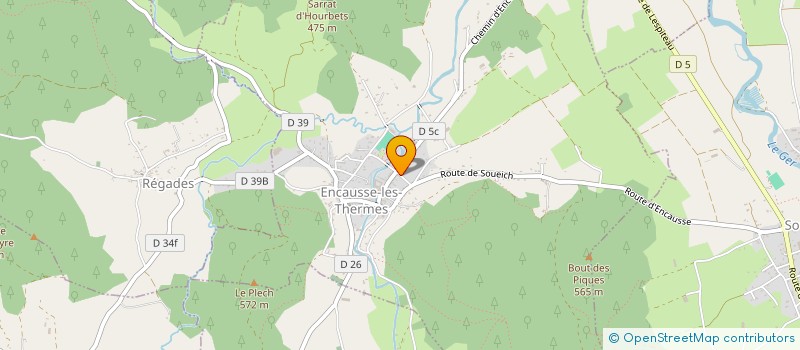 localisation de l'entreprise TWENTY PYRENEES  ENCAUSSE-LES-THERMES