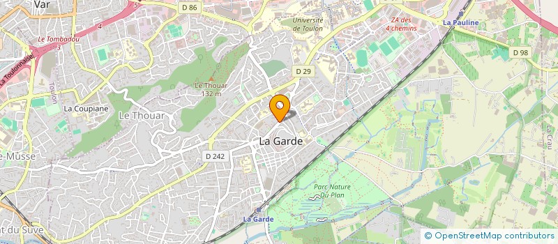 localisation de l'entreprise TWF CREATION  LA GARDE