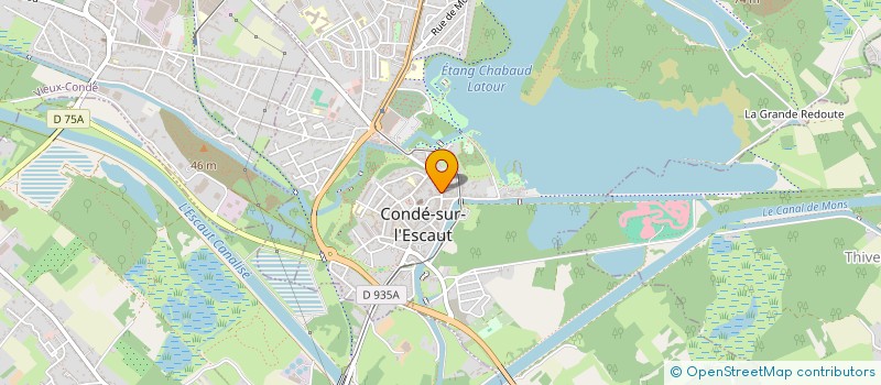 localisation de l'entreprise TWF - TRADING WINE AND FOOD  CONDE-SUR-L'ESCAUT