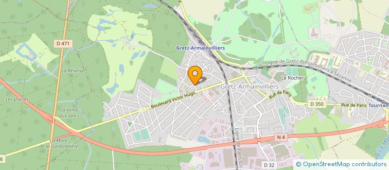 localisation de l'entreprise TWICTEE DISPOSITIF COLLABORATIF D'ENSEIGNEMENT ET D'APPRENTISSAGE DE L'ORTHOGRAPHE  GRETZ-ARMAINVILLIERS