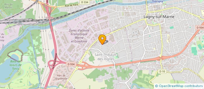 localisation de l'entreprise TWICTS à THORIGNY-SUR-MARNE