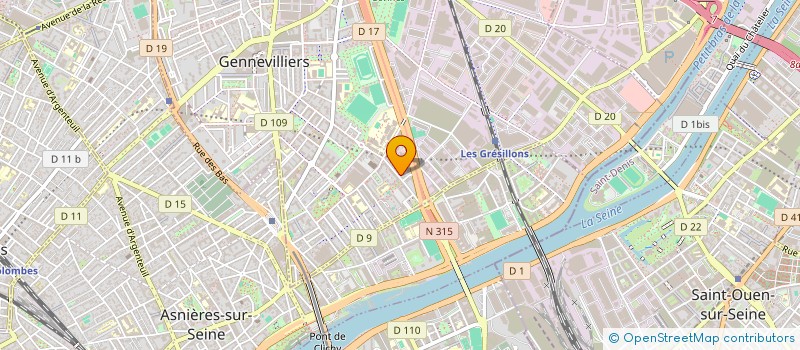 localisation de l'entreprise TWILSONS DEVELOPPEMENT  GENNEVILLIERS