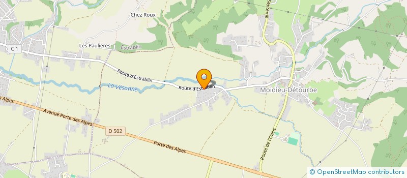 localisation de l'entreprise TWIN 38  MOIDIEU-DETOURBE