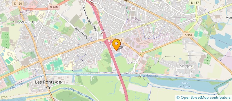 localisation de l'entreprise TWIN 3D  ANGERS