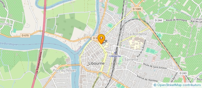localisation de l'entreprise TWIN  LIBOURNE
