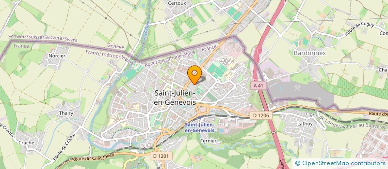 localisation de l'entreprise TWIN  SAINT-JULIEN-EN-GENEVOIS
