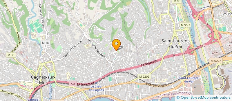 localisation de l'entreprise TWIN  CAGNES-SUR-MER