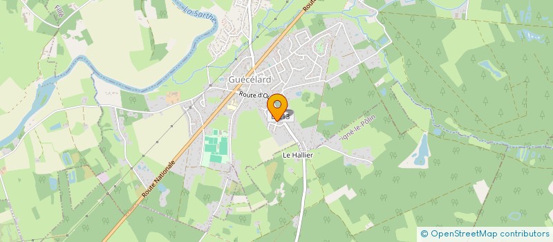 localisation de l'entreprise TWIN'GUECE RACING  GUECELARD