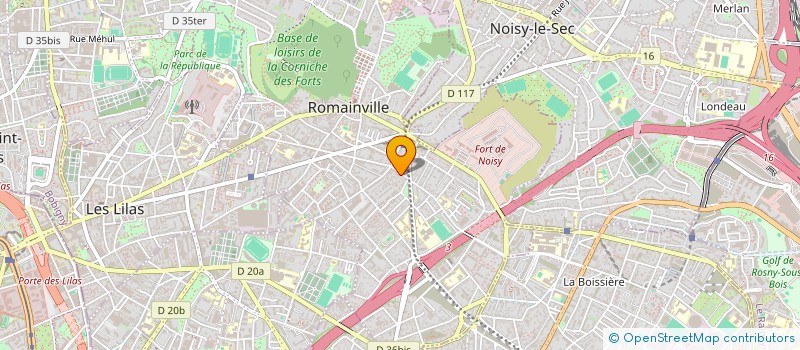 localisation de l'entreprise TWIN TRADING à ROMAINVILLE