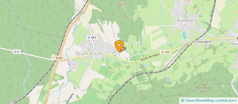 localisation de l'entreprise TWINEC  LES ARSURES