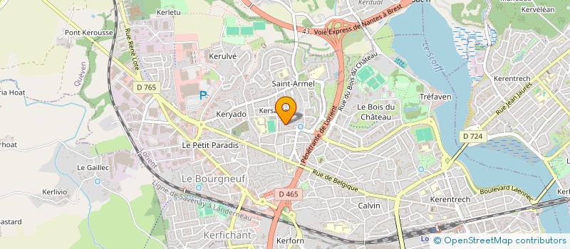 localisation de l'entreprise TWINGO JAUNE  LORIENT