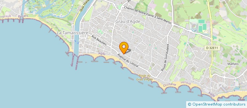 localisation de l'entreprise TWINS  AGDE