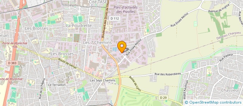 localisation de l'entreprise TWINS  DECINES-CHARPIEU