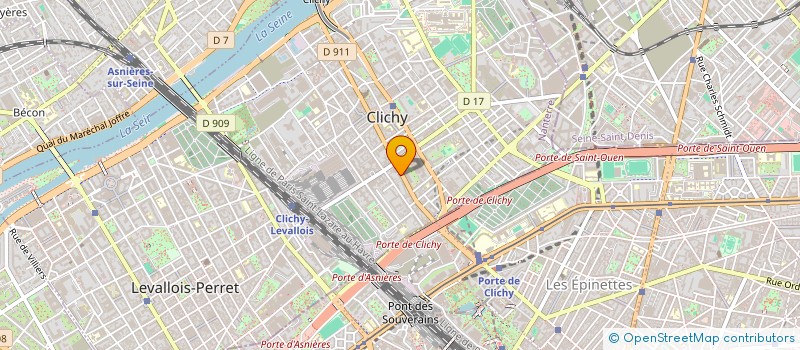 localisation de l'entreprise TWINS à CLICHY
