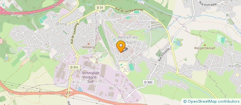 localisation de l'entreprise TWINS JR CARS  BEHREN-LES-FORBACH