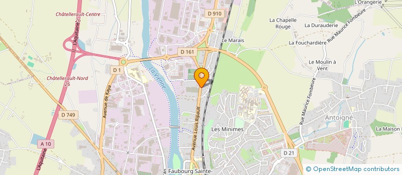 localisation de l'entreprise TWINS PATRIMOINE  CHATELLERAULT