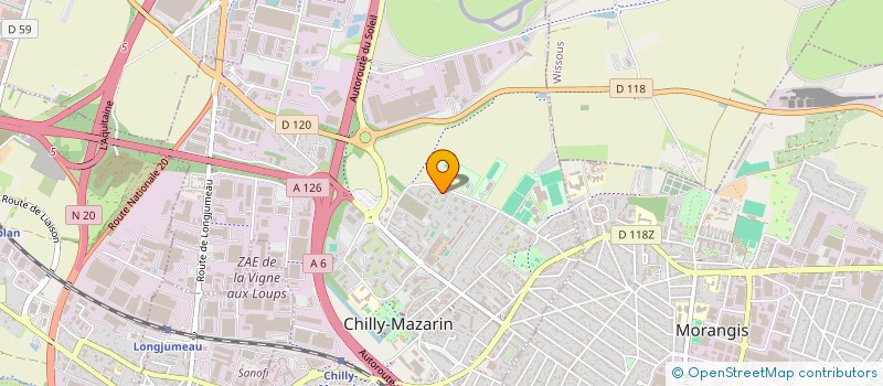 localisation de l'entreprise TWINS S.A.S à CHILLY-MAZARIN