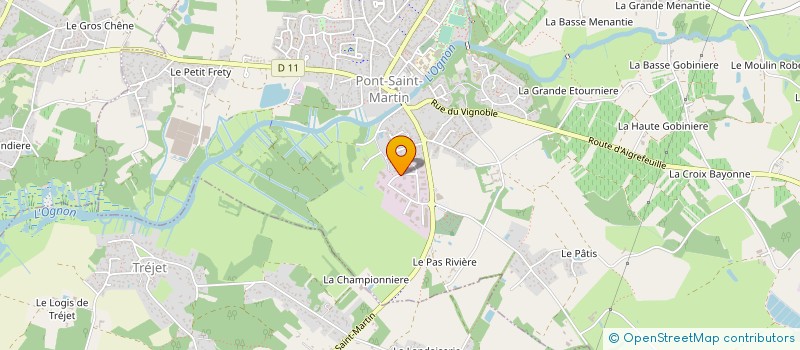 localisation de l'entreprise TWINTEC BRETAGNE PAYS DE LOIRE  PONT-SAINT-MARTIN