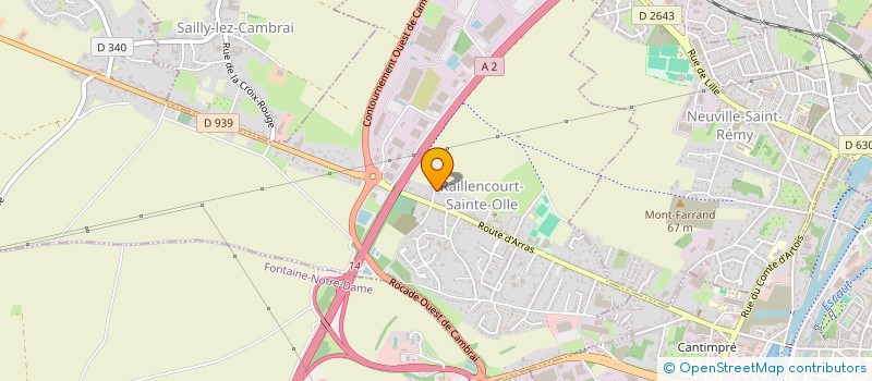 localisation de l'entreprise TWINTEC SDC à TILLOY-LEZ-CAMBRAI