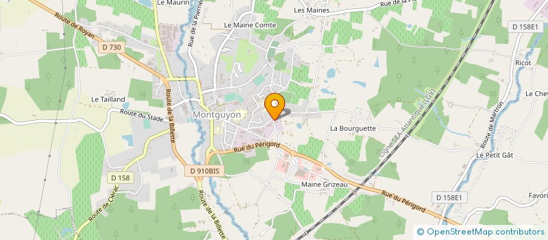localisation de l'entreprise TWINTECH PC à MONTGUYON