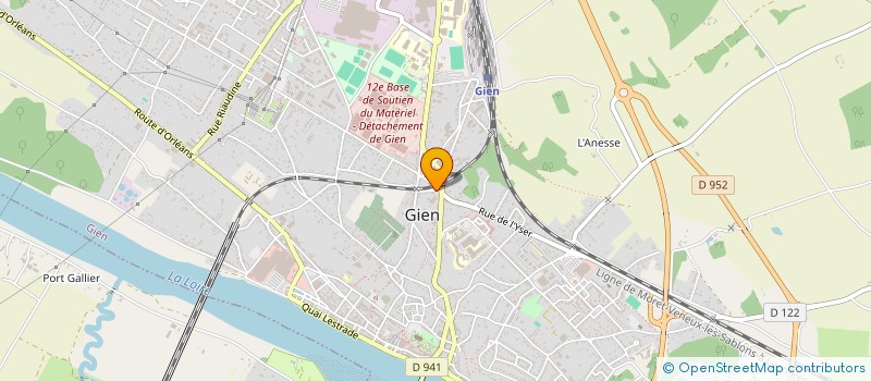 localisation de l'entreprise TWIRLING BATON CLUB DE GIEN à GIEN