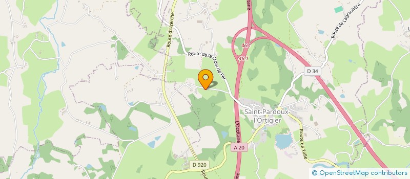 localisation de l'entreprise TWIRLING CLUB 19  SAINT-PARDOUX-L'ORTIGIER