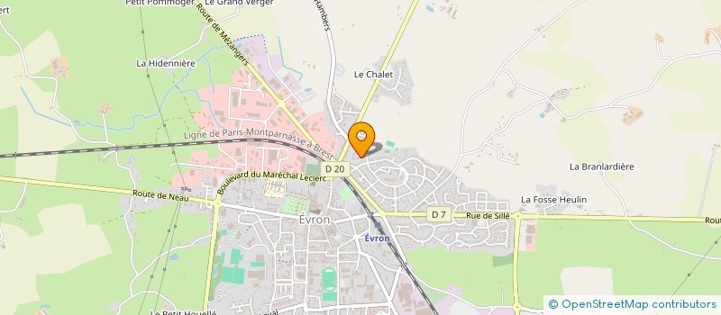 localisation de l'entreprise TWIRLING CLUB COEVRONS MEZANGERS  MEZANGERS