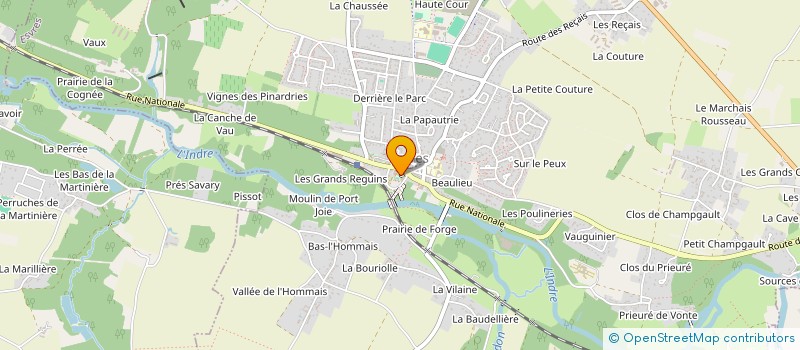 localisation de l'entreprise TWIRLING CLUB LES AMAZONES DE ESVRES (TCLA 37)  ESVRES