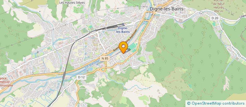 localisation de l'entreprise TWIRLING CLUB LES FERREOLS  DIGNE-LES-BAINS