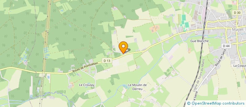 localisation de l'entreprise TWIRLING CLUB LUDOIS  LE LUDE