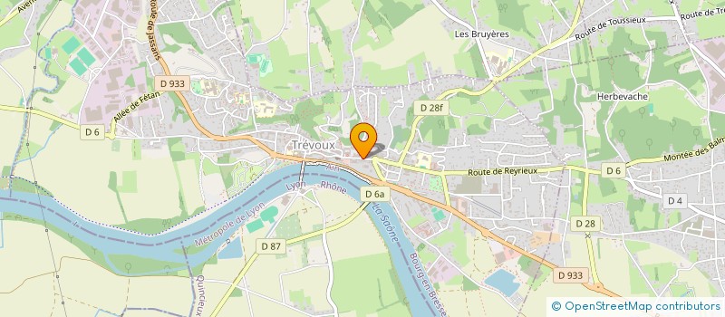 localisation de l'entreprise TWIRLING CLUB TALANCONNAIS à REYRIEUX