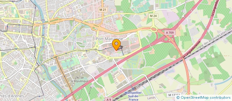 localisation de l'entreprise TWISTAIR à MONTPELLIER