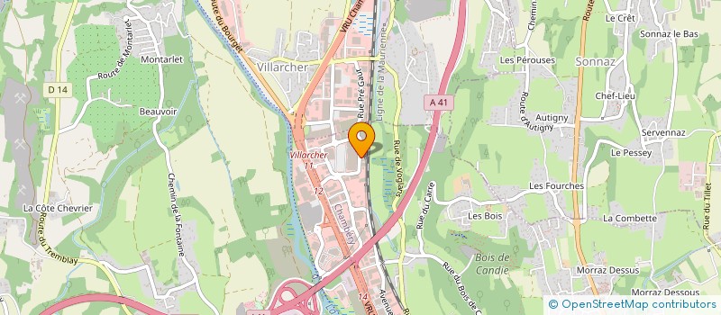 localisation de l'entreprise TWK à CHAMBERY