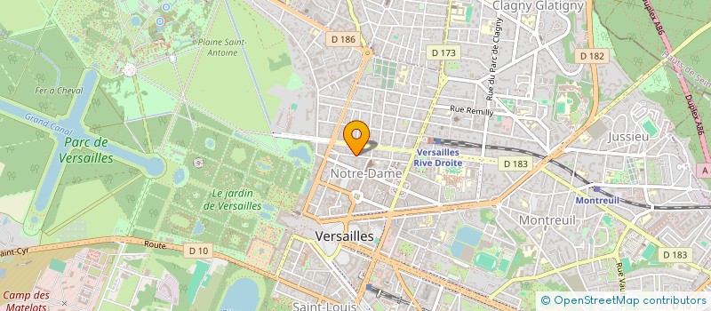 localisation de l'entreprise TWODE à VERSAILLES