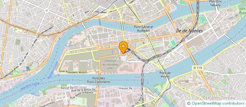 localisation de l'entreprise TWORIC à NANTES