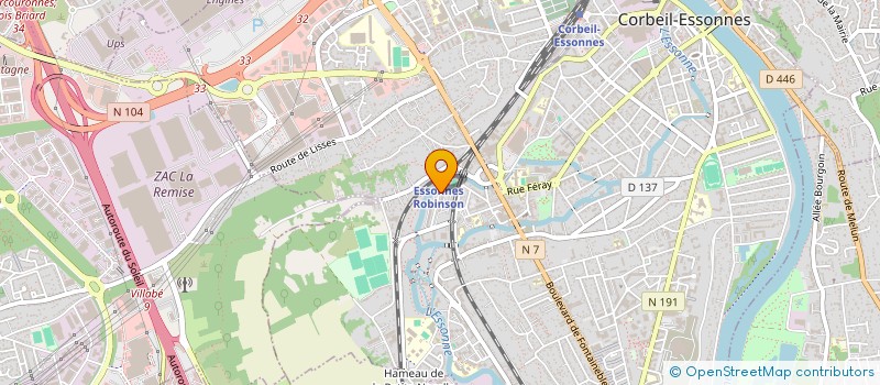 localisation de l'entreprise TWOSTARS à CORBEIL-ESSONNES