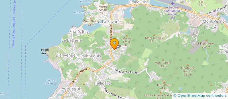 localisation de l'entreprise TWS  SAINT MARTIN