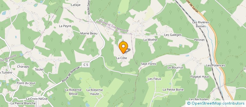 localisation de l'entreprise TX CLOTURES à TRELISSAC