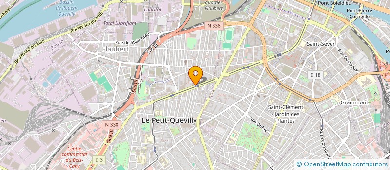 localisation de l'entreprise TX TELECOM  LE PETIT-QUEVILLY