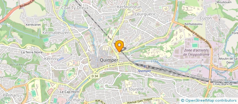 localisation de l'entreprise TY à QUIMPER