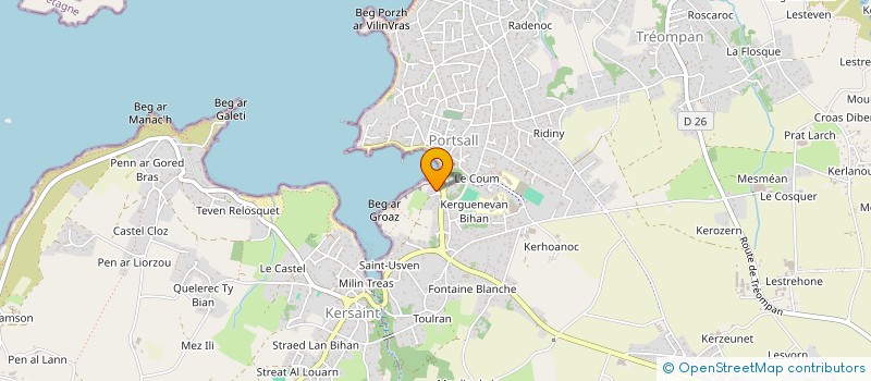 localisation de l'entreprise TY ABERIC  PLOUDALMEZEAU