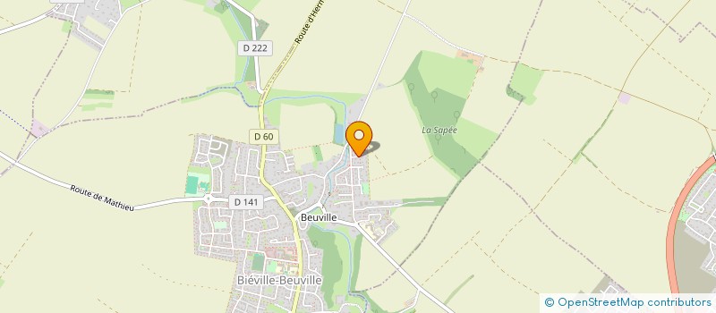 localisation de l'entreprise TY AL LEVENEZ  BIEVILLE-BEUVILLE